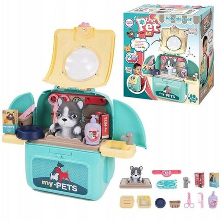 Кукольный домик Woopie - Кукольный домик / Портативный набор по уходу за собаками - грумерная в рюкзаке - Вупи 30630