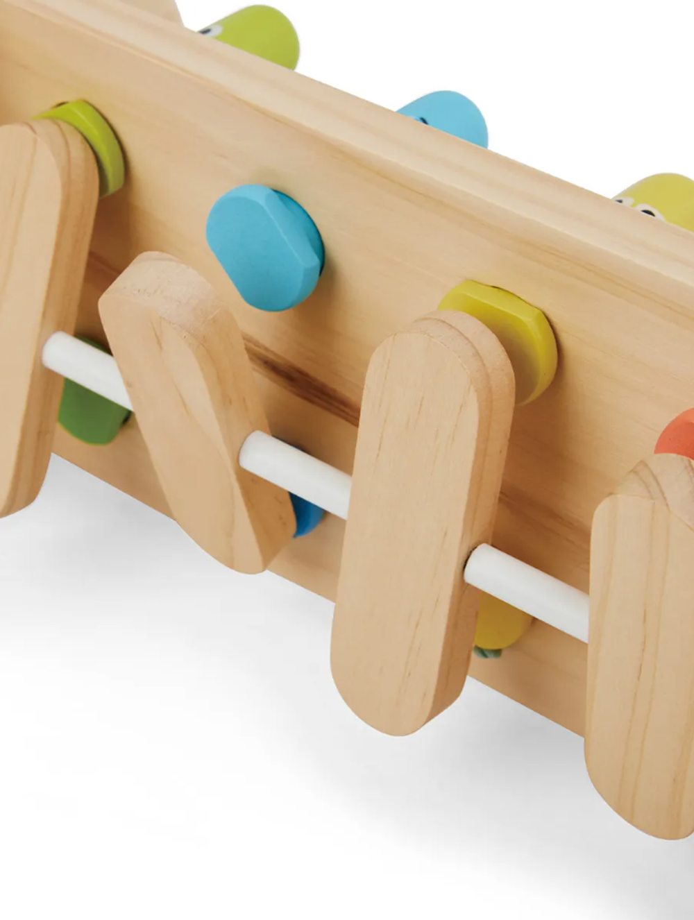 Детская развивающая игрушка "Стучалка". Радужная колотушка с молотком.