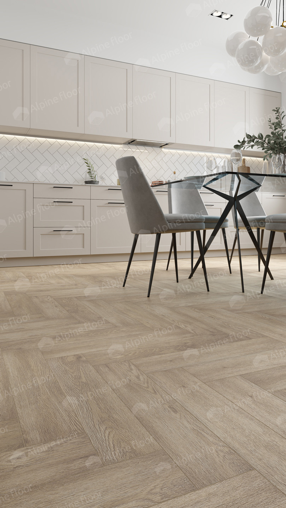 Кварцвиниловая плитка PARQUET LVT ДУБ ВАНИЛЬ СЕЛЕКТ ЕСО 16-3