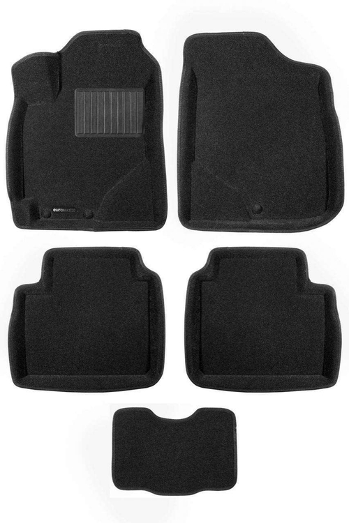 Коврики салона для GEELY Emgrand 7 (2016-) Euromat 3D Business черные. Арт. EMC3D-001402