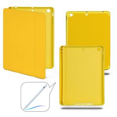 Чехол книжка-подставка Smart Case Pensil со слотом для стилуса для iPad Mini 1, 2, 3 (7.9") - 2012, 2013, 2014 (Желтый / Yellow)