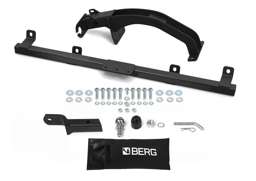 Фаркоп под квадрат Berg для Chevrolet Niva, Travel, шар E, 1200/75 кг, F.6016.004