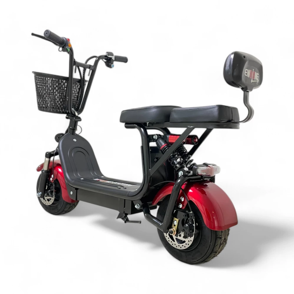 Электроскутер CityCoco WOLONG C1 PRO 48V 11Ah 800W Красный