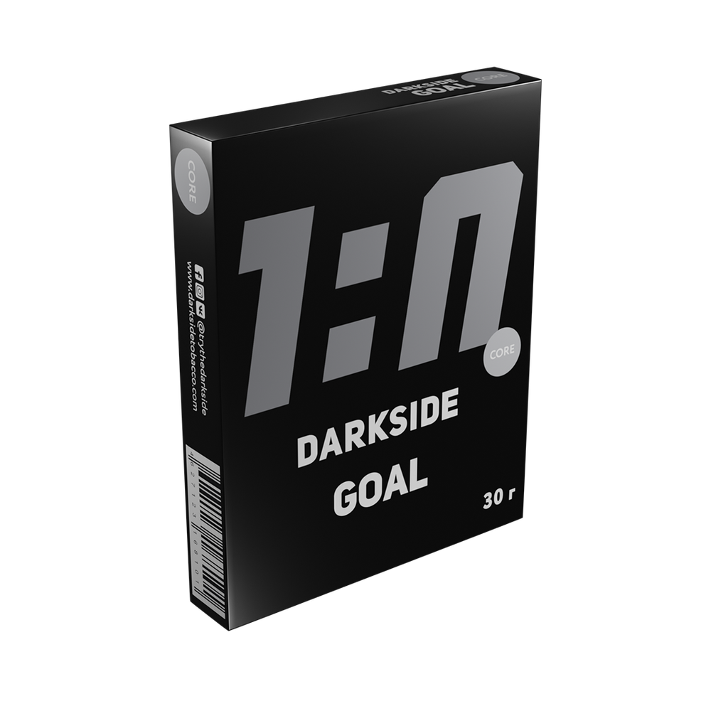 М. Табак для кальяна Dark Side &quot;Goal&quot; (Черника с энергетиком) 30гр