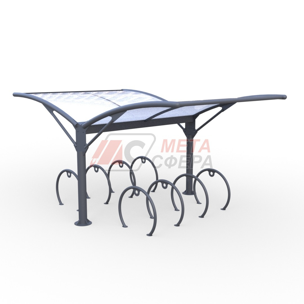 Велопарковка с навесом Комос