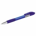 Ручка шариковая автоматическая с грипом BRAUBERG SUPER, СИНЯЯ, корпус синий, узел 0,7 мм, линия письма 0,35 мм, 143374