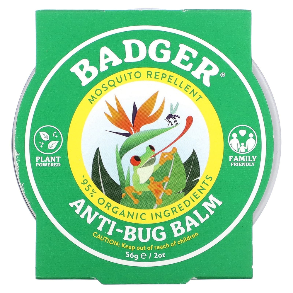 Badger, Бальзам с защитой от насекомых с цитронеллой и розмарином, 56 г (2 унции)