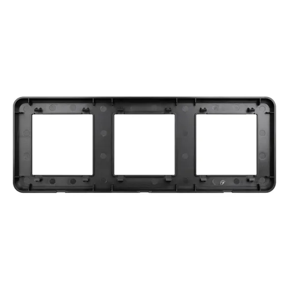 Рамка пластиковая FRM-VERSA-PL-3-BK (Arlight, -) 043784