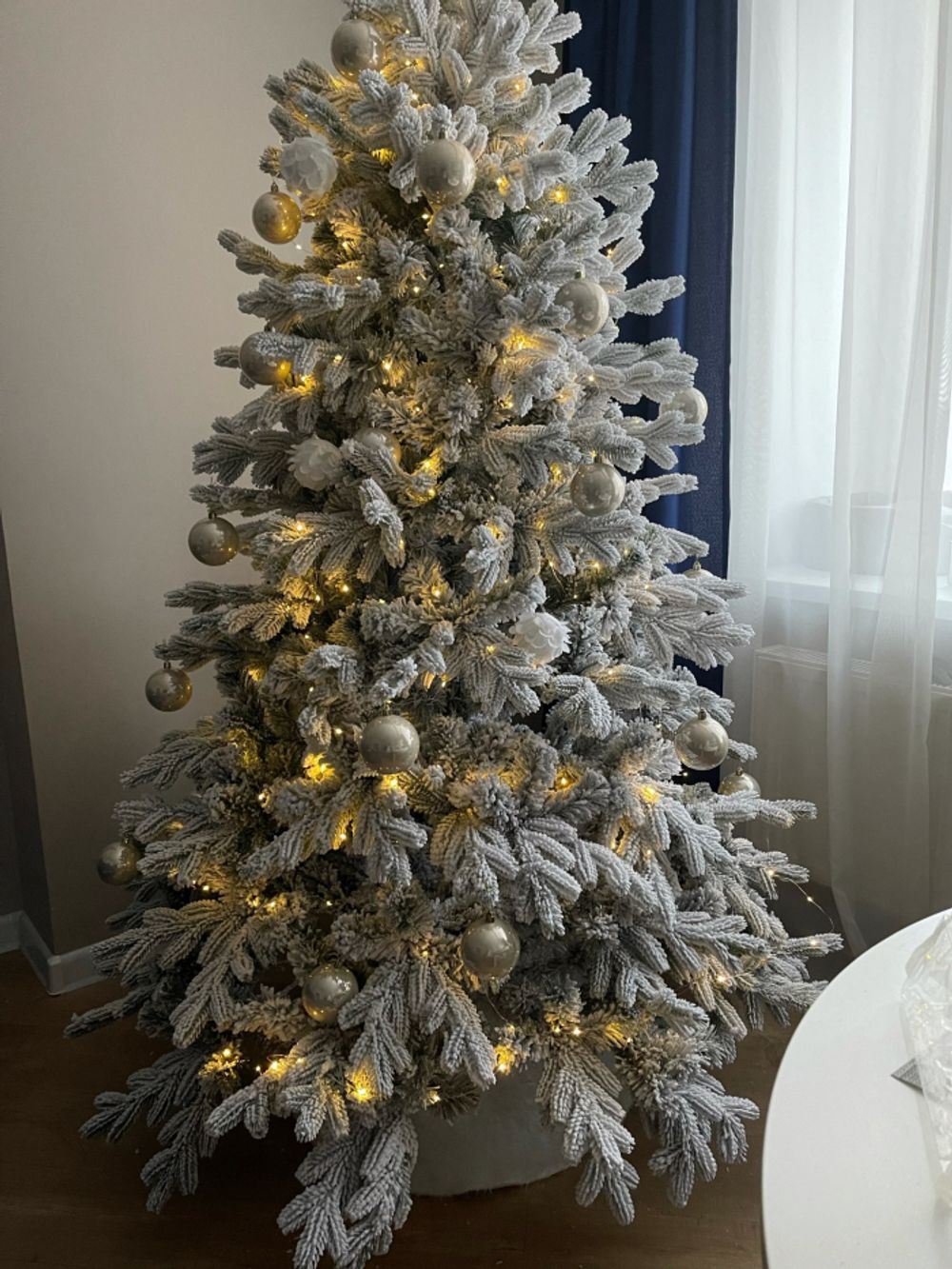 Заснеженная елка «Аляска» (Литая+пвх) 150 см / 1,5 м