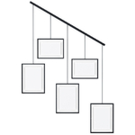 Панно для фотографий exhibit, черное, 5 эл.