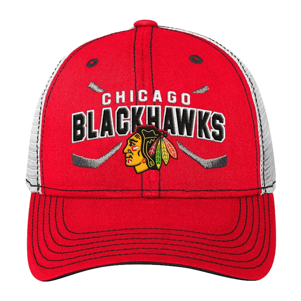 Бейсболка Adidas S24 Lockup Meshback Blackhawks JR