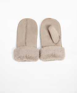 Oysho Замшевые варежки, норка