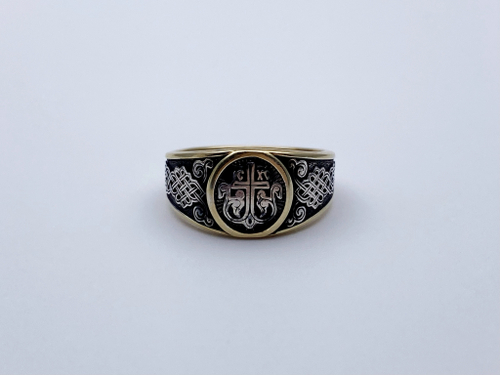 Кольцо из серебра/Позолота