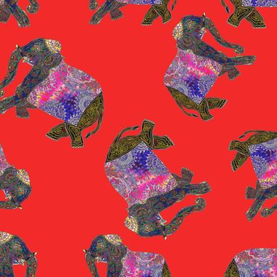 Индийский красный слон