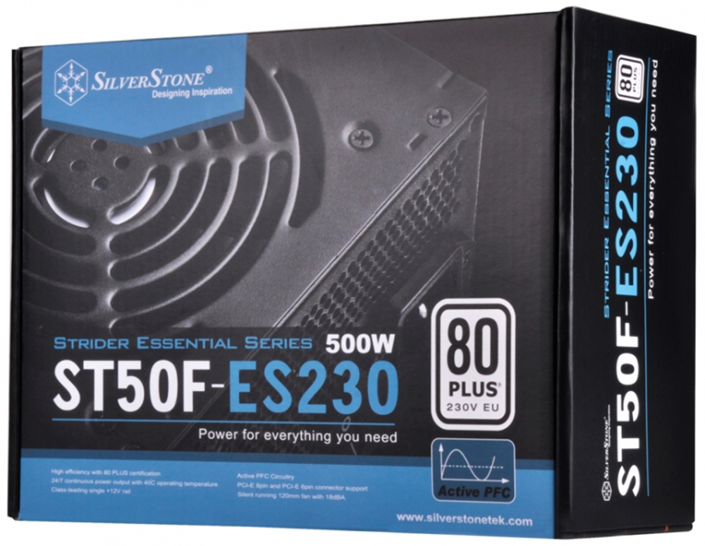 Блок питания Silverstone SST-ST50F-ES230 v 2.0 Strider Essential Series 500W RTL