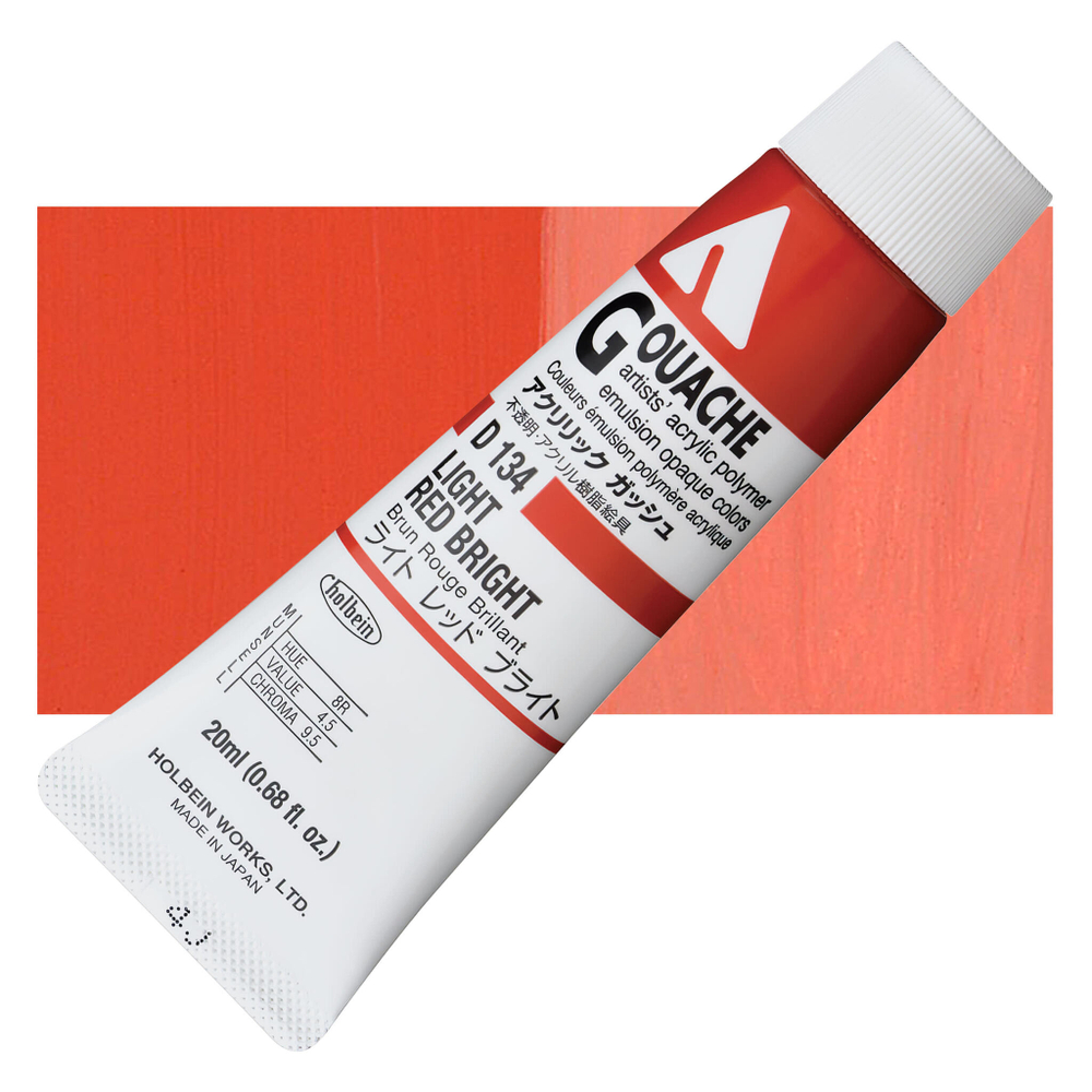 Holbein Acrylic Gouache 20 мл. 134 [А] Light Red Bright