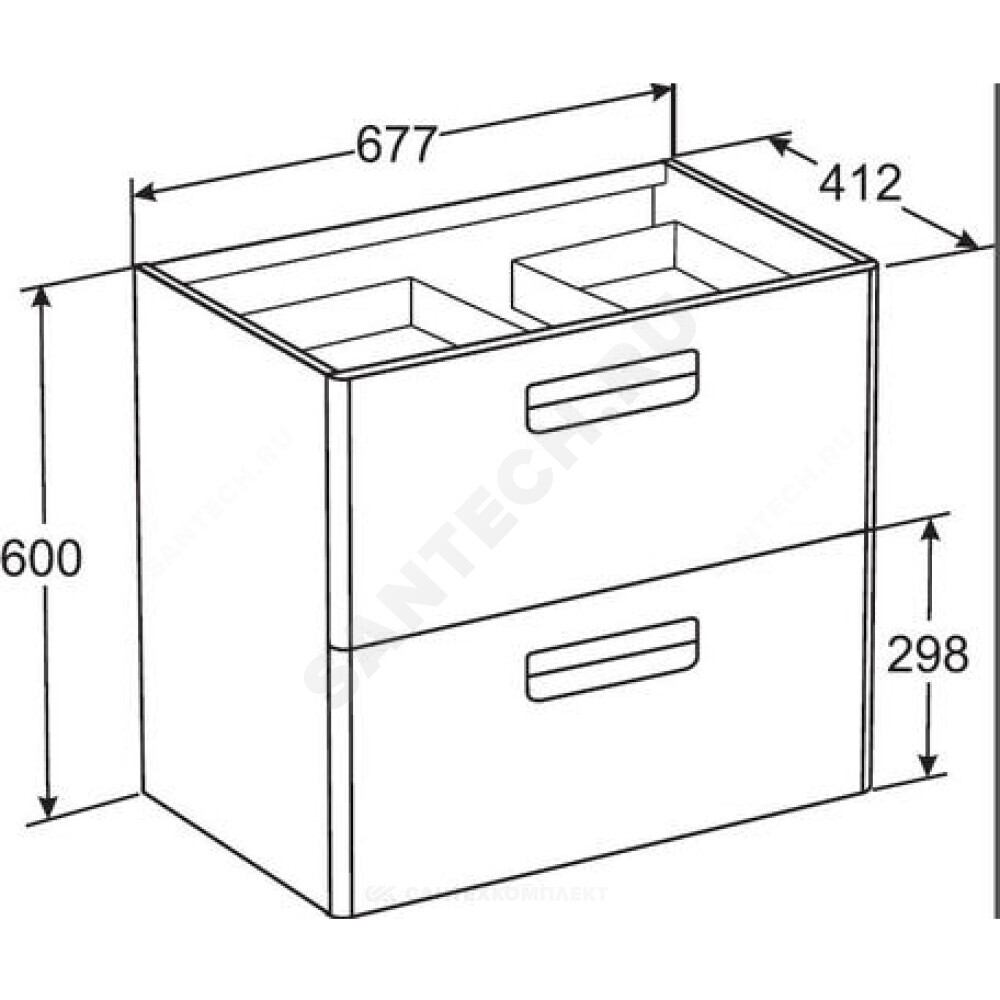 Тумба под умывальник 70 The Gap Original фиолетовый Roca ZRU9302741