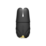 Черные виброзажимы на соски Nave