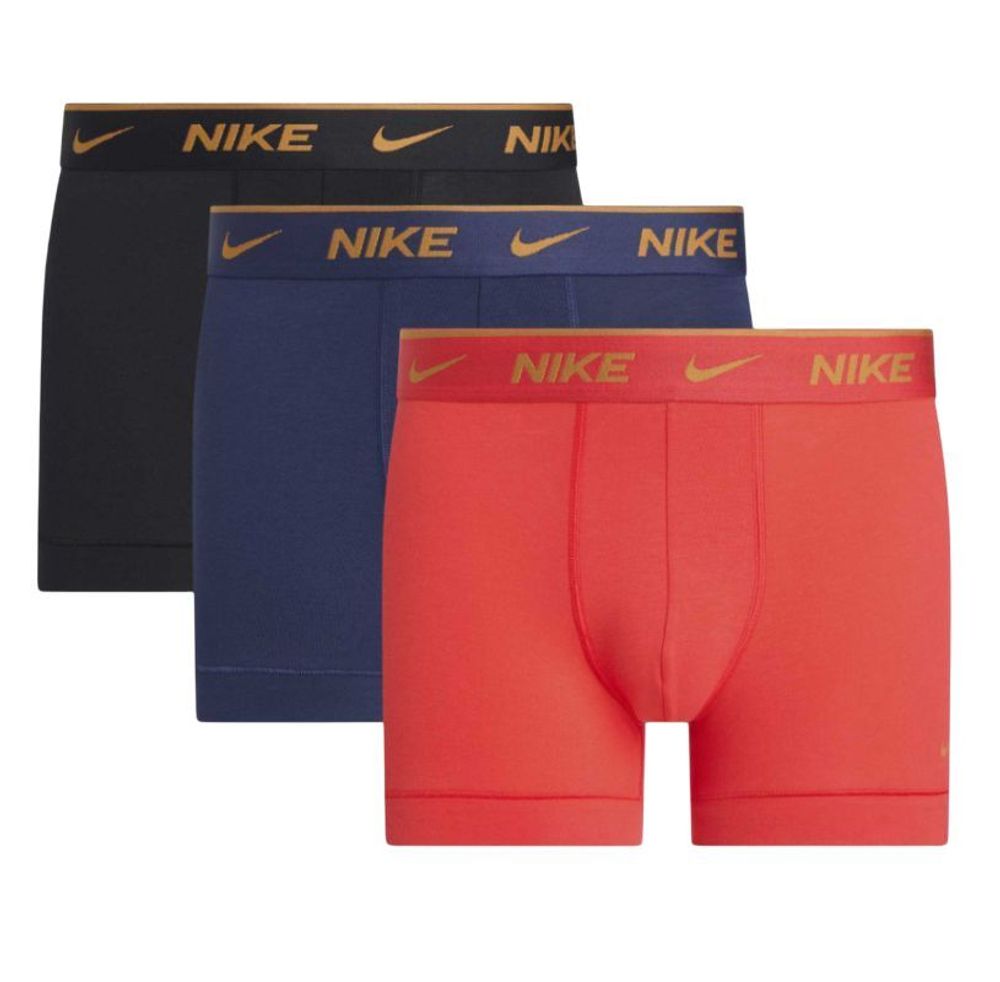 Мужские спортивные боксеры Nike Everyday Cotton Stretch 3P - light crimson/midnight navy/white