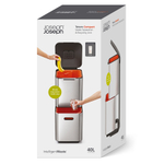 Контейнер для мусора с двумя баками Totem Compact 40 л белый, Joseph Joseph