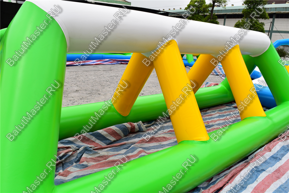 Коммерческий надувной аквапарк «Солнечный» 30×20×2,5 м