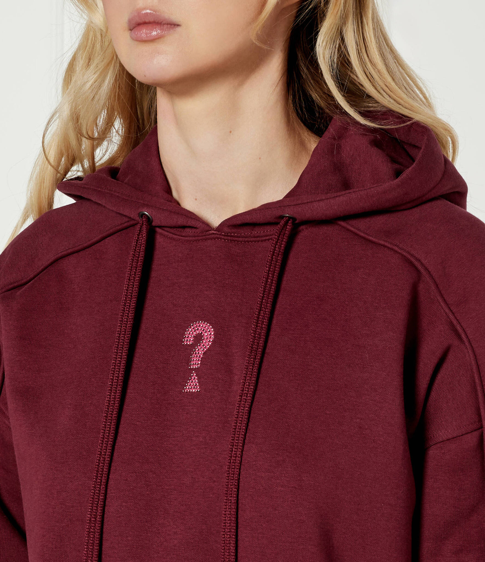 Худи ROSES GUESS - бордовый(W4BQ05 KBY51)