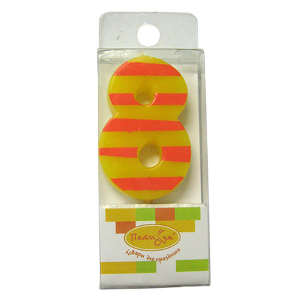 РАСПРОДАЖА СВЕЧА 5СМ ЦИФРА МИНИ 8