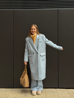 Пальто Джонни голубой