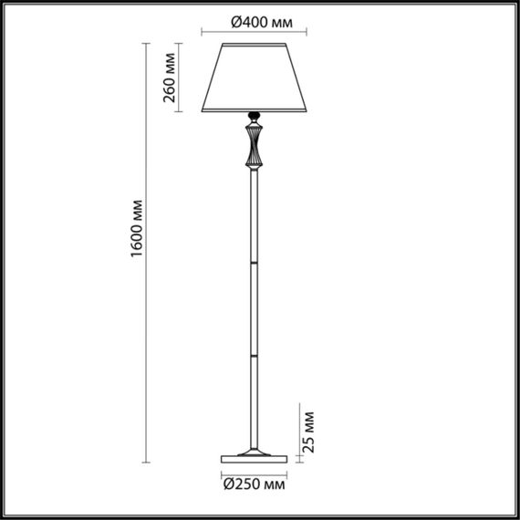 Торшер Lumion Classi Kimberly 4408/1F