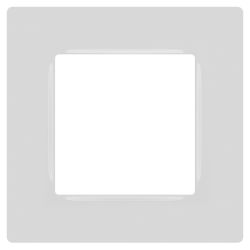 Рамка для розеток и выключателей ЭРА Серия 12 12-5201-01 на 1 пост, Классик, белый