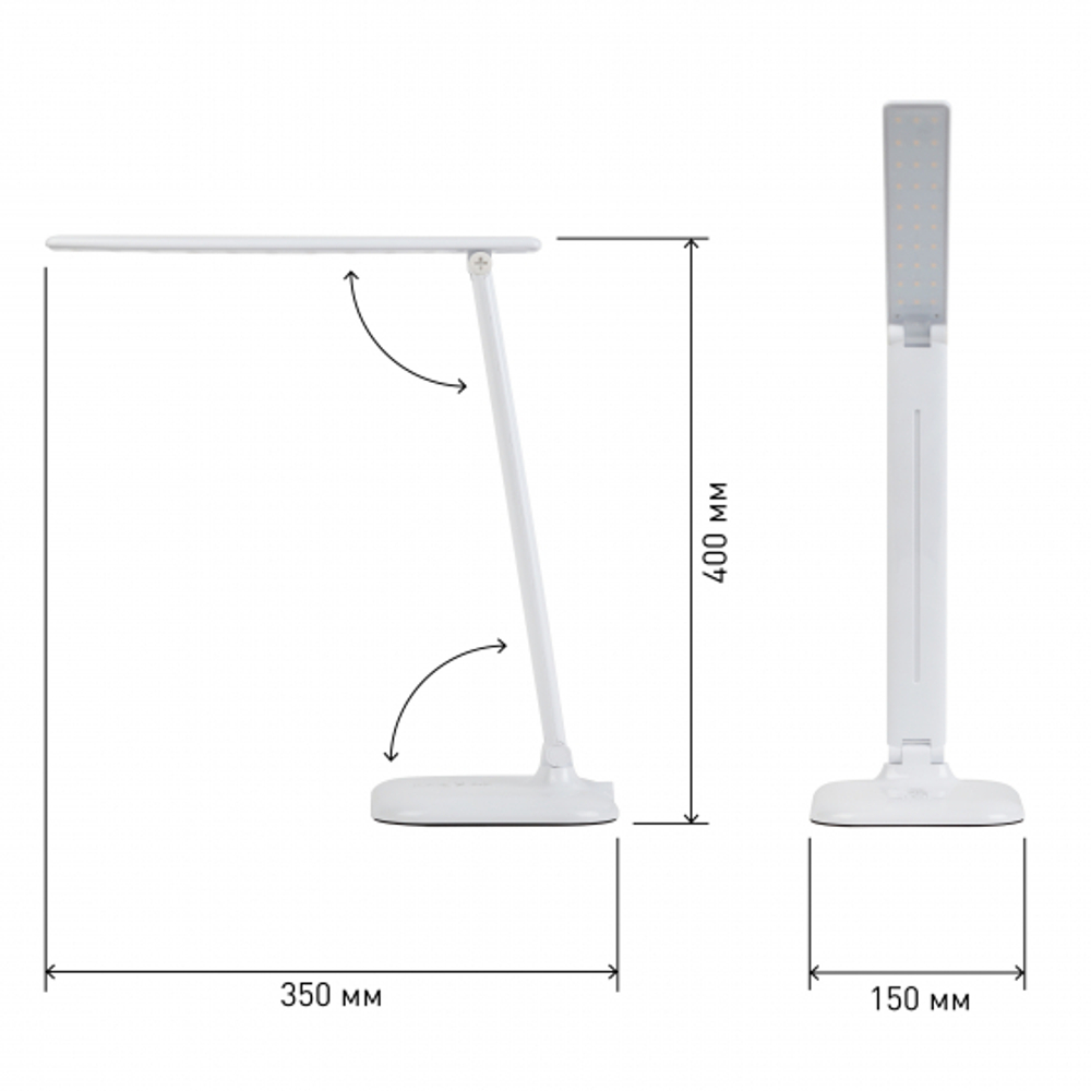 Св-к настольн. Эра NLED-462-10W-W белый