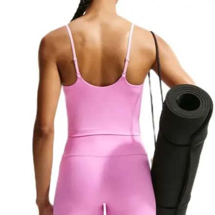 Топ теннисный Nike One Medium Support Padded Adjustable Sports - pink rise