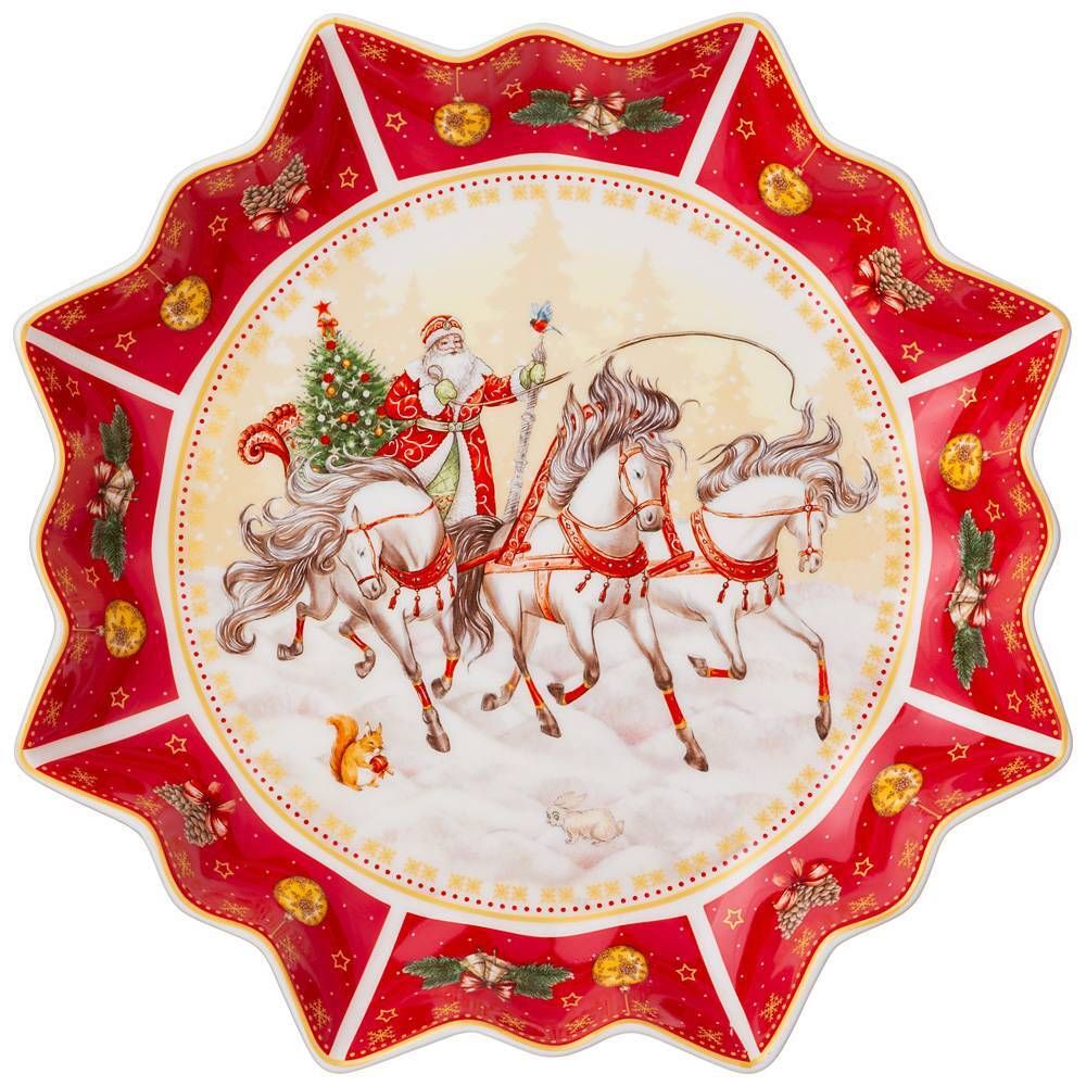 БЛЮДО LEFARD "ТРОЙКА" 26Х4 СМ КРАСНОЕ (КОР=8ШТ.)