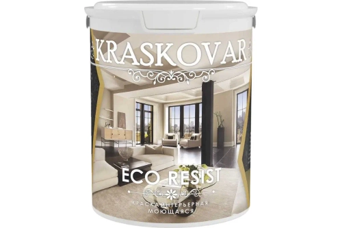 Краска интерьерная Kraskovar ECO RESIST влагостойкая, моющаяся База С