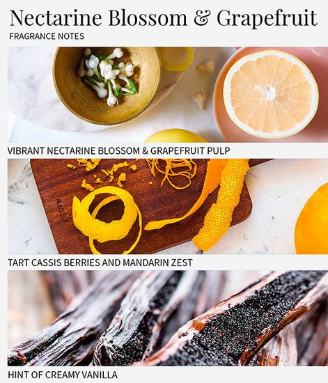 Цветок нектарина и грейпфрут лосьон для тела и рук, Grace Cole