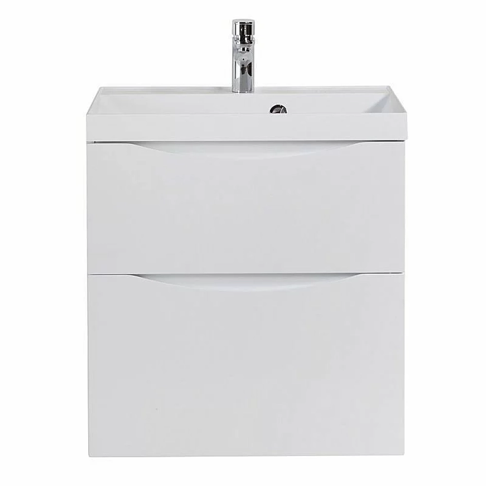 Тумба с раковиной BelBagno MARINO H60-2C-SO-BL-P 60 Bianco Lucido