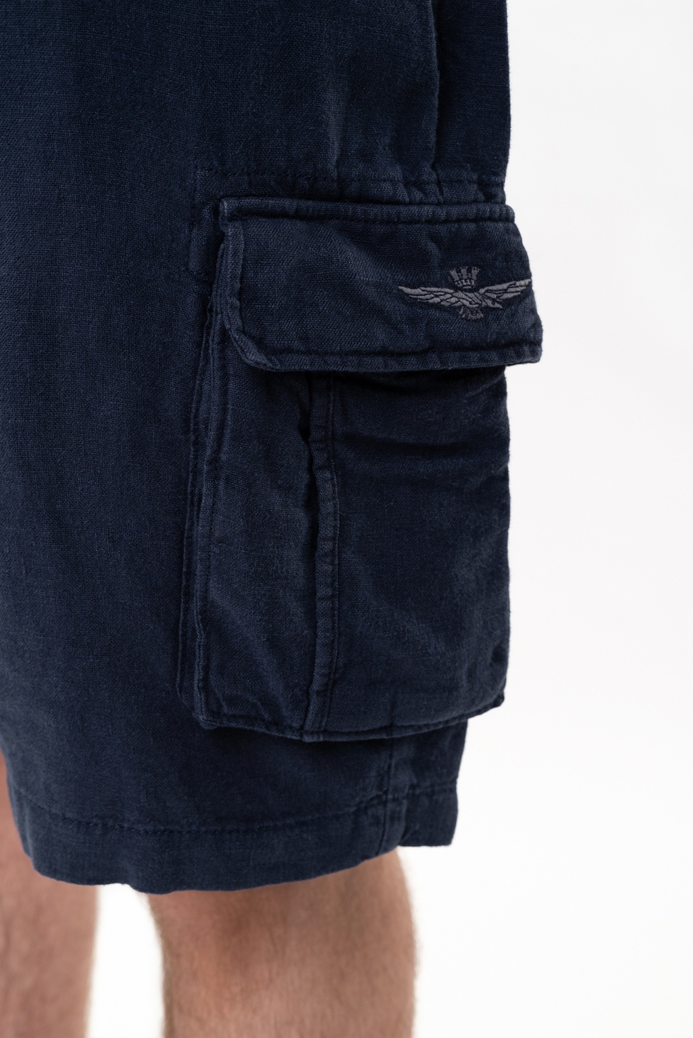 Шорты карго муж. AERONAUTICA 254 синие