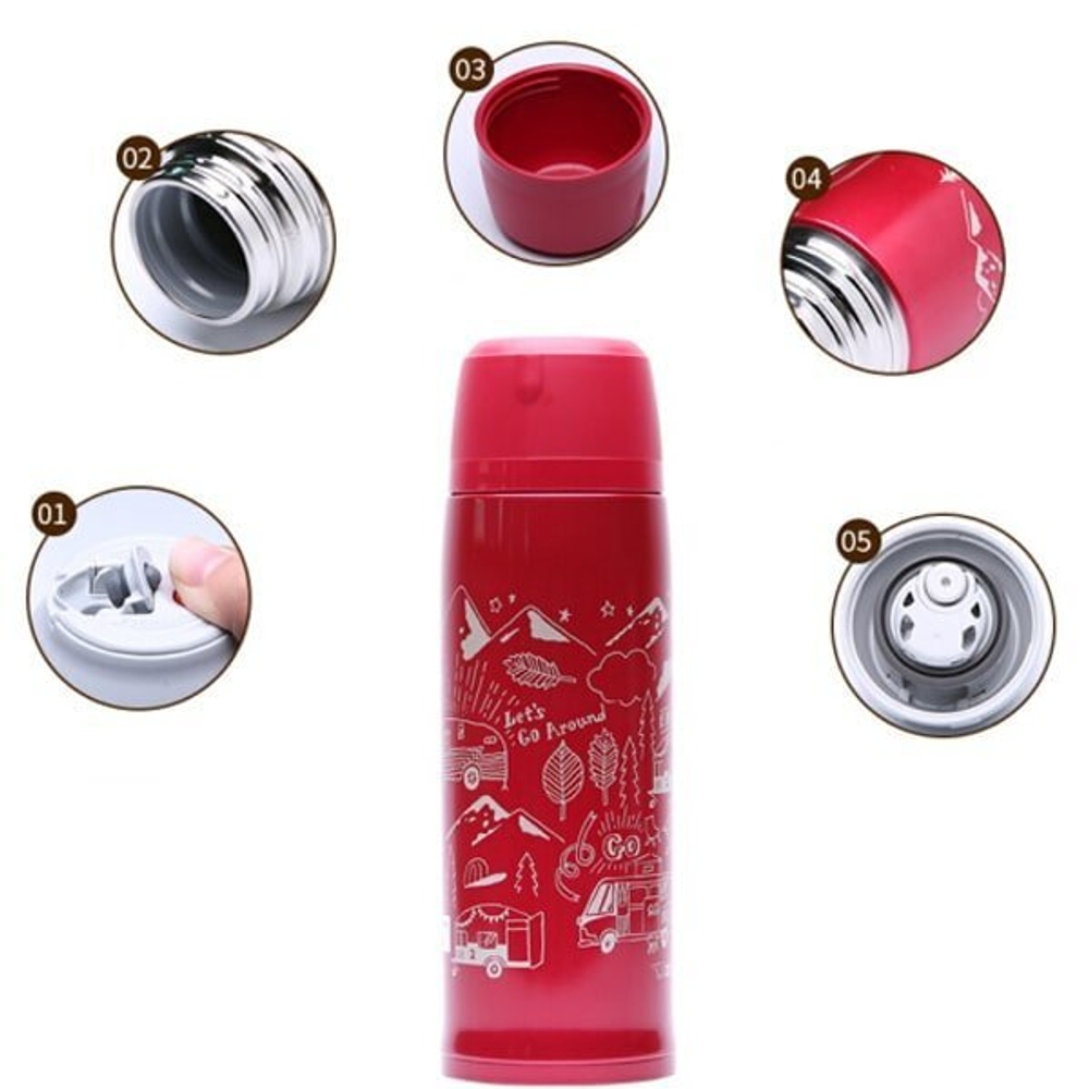 Термос для чая и кофе походный SJ-JS10 1,03 л Black