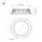 Встраиваемый светодиодный светильник Arlight MS-Mist-Built-R187-21W Warm3000 041612