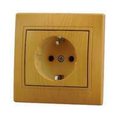 Розетка 1-м СУ с/з Мира ольха Lezard