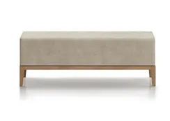 Банкетка Fjord 120 см (светло-бежевый FiberGuard, бук)