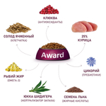 Корм для кошек AWARD Urinary , 400 г, курица с клюквой , цикорием и рыбьим жиром