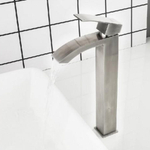 Смеситель для раковины, Frap, корот изл, с картриджем, нерж, F10803-2