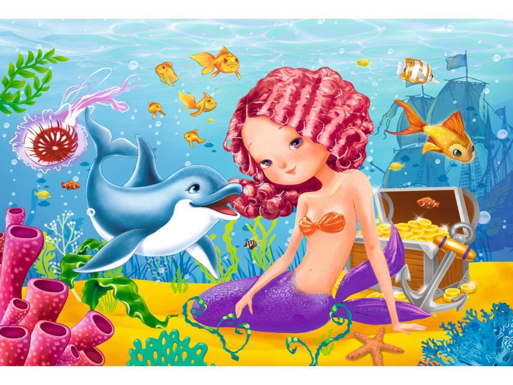 Пазл-рамка 15эл. "Русалочка №11" (Арт. П15-7538)