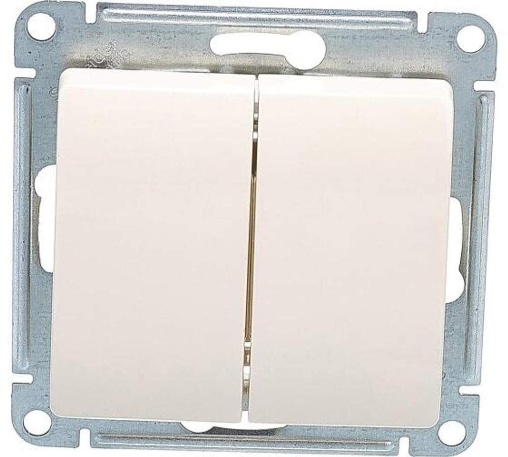 Механизм выключателя 2 кл.бежевый Glossa CSL000251