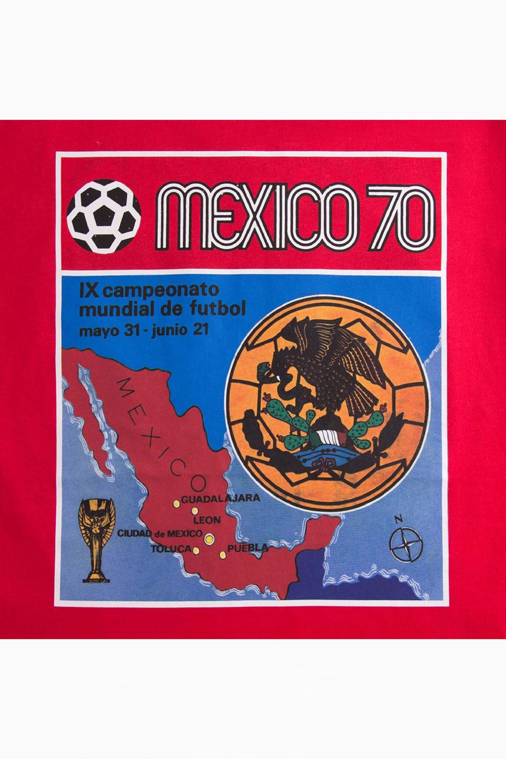 Футболка Retro COPA Panini Mexico 1970 World Cup