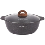 Кастрюля-жаровня 3л «Granit ultra» (original) со стеклянной крышкой жго31а