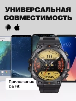 Cмарт часы круглые умные smart watch