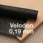 Велодон 0,19 мм черный, лист 100*50 см