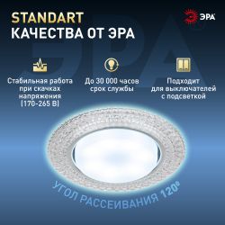 Лампа светодиодная ЭРА STD LED GX-15W-860-GX53 15Вт таблетка холодный дневной свет GX53 | Лампы cветодиодные Плоские (GX)